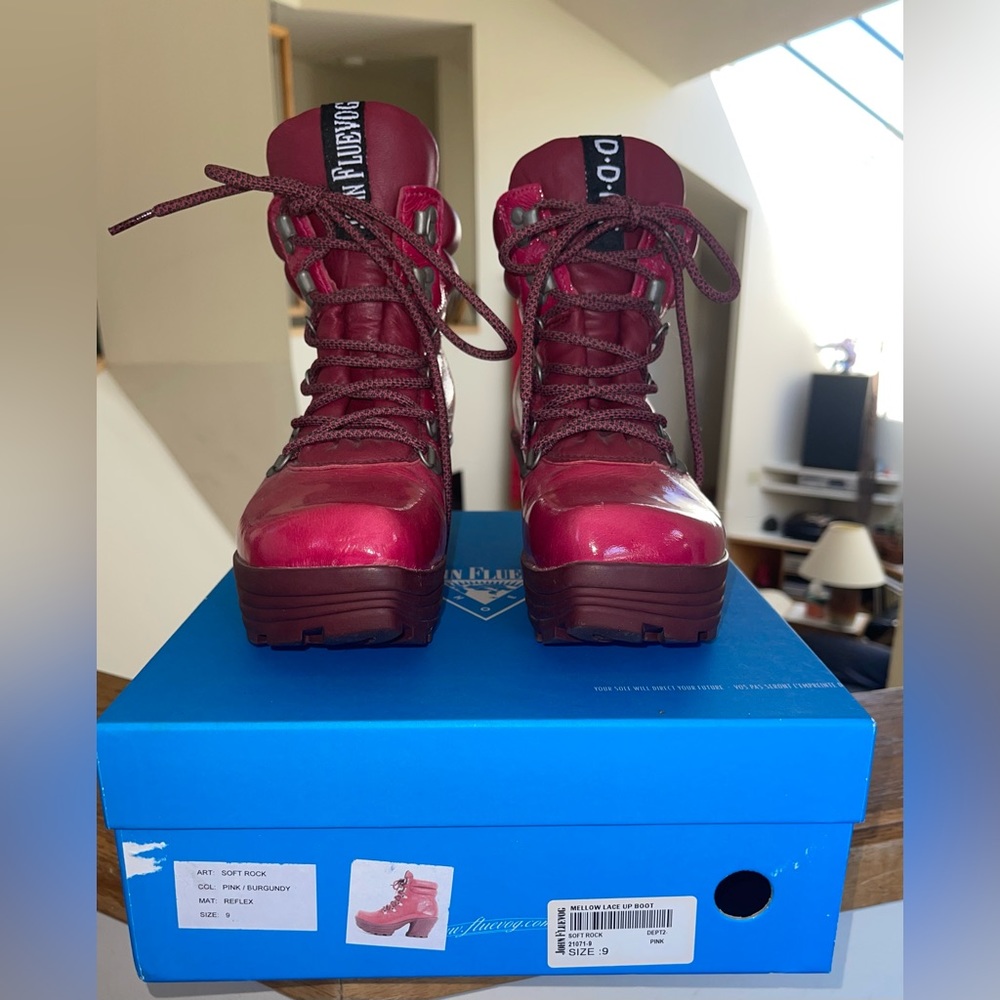 John Fluevog Mellow Soft Rock lace-up ankle boot 8